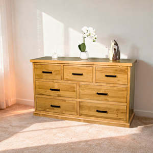 New Arrivals: Hive 7 Drawer NZ Pine Large Lowboy