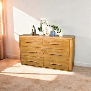 Kimberly 6 Drawer NZ Pine Lowboy