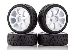 Team Powers: Team Powers Front Wheel Drive Treaded Tire 7 Spoke Set