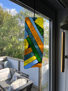 Contemporary mosaic ornament/suncatcher 7 Mainlymosaics