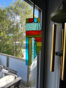 Contemporary mosaic ornament/suncatcher 6 Mainlymosaics