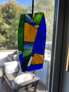 Contemporary mosaic ornament/suncatcher 5 Mainlymosaics