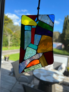 Contemporary mosaic ornament/suncatcher 4 Mainlymosaics