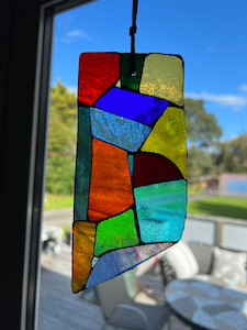 Contemporary mosaic ornament/suncatcher 3 Mainlymosaics