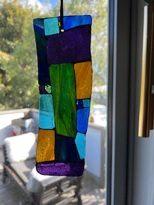 Contemporary mosaic ornament/suncatcher 1 Mainlymosaics