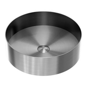 OPAL 400MM ROUND STAINLESS STEEL VESSEL BASIN - BRUSHED GUNMETAL