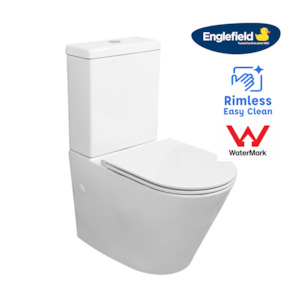 Toilet Suites: ENGLEFIELD EVORA RIMLESS BACK TO WALL TOILET SUITE