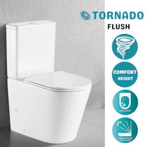 OPAL TORNADO COMFORT HEIGHT TOILET SUITE 670x360x850MM