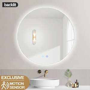 700MM ROUND BACKLIT LED MIRROR WITH MOTION SENSOR DEFOGGER | 3 COLOUR LIGHTS