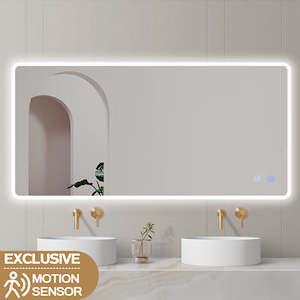 Mirrors And Mirror Cabinets: 1500X750MM RECTANGULAR LED BATHROOM MIRROR WITH DEMISTER & 3 COLOURS LIGHT