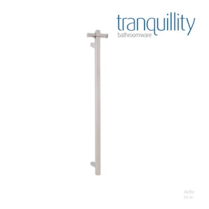 TRANQUILLITY SQUARE VERTICAL HEATED TOWEL BAR 1000MM | POLISHED STAINLESS