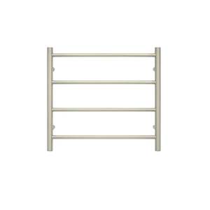 Products: TRANQUILLITY JERSEY 4 BAR ROUND HEATED TOWEL WARMER 550W*500H*120D- WHITE GOLD