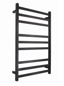 Products: 9 BAR SQUARE HEATED TOWEL RAIL HTR 1200H*600W*110D- MATTE BLACK