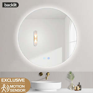 700MM ROUND BACKLIT LED MIRROR WITH MOTION SENSOR DEFOGGER | 3 COLOUR LIGHTS