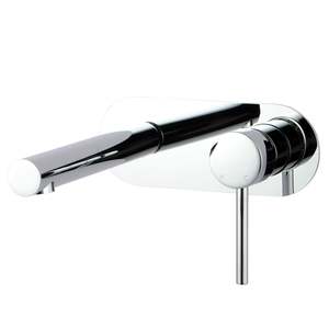ROUND WALL MOUNTED MIXER & SPOUT SET - 2 COLOURS