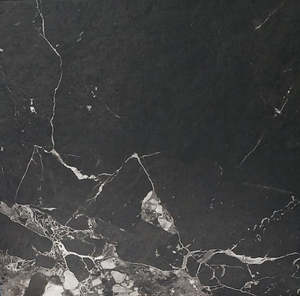 NOIR BLANC VEINS PORCELAIN MATTE TILE 600X600MM - $49/SQM