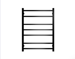 7 BAR SQUARE HEATED TOWEL RAIL 800H*600W DN- MATTE BLACK