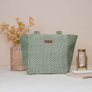 Olive Maze Utility Bag