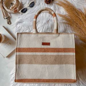 Box Bags: Vintage Brown Box Bag (MEDIUM)