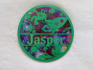 Space themed name plaque - Made to order in any name.