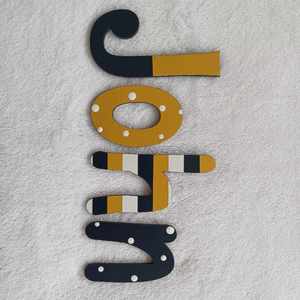 8 Names Suitable For Doors: John - small letters suitable for a door.