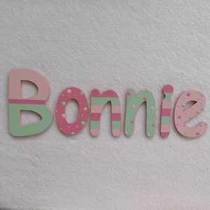 8 Names Suitable For Doors: Bonnie - small letters suitable for a door.