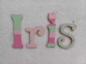 8 Names Suitable For Doors: Iris - small letters suitable for a door.