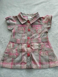 Preloved 9 12 Months: Preloved Pink/grey plaid dress - Hippo + Friends