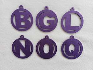 Christmas Decorations In Stock: Metallic Purple Christmas Decorations