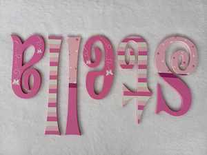 Personalised Names - 20cm high for the uppercase letter - Stella design and colour.