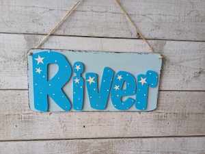 River Name Plaque