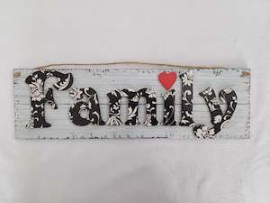 Damask pattern Family sign