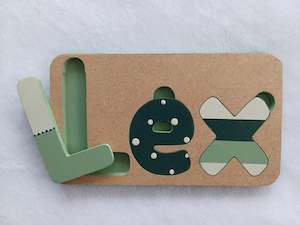 Personalised Name Puzzle - Made to order - Hugo Design.