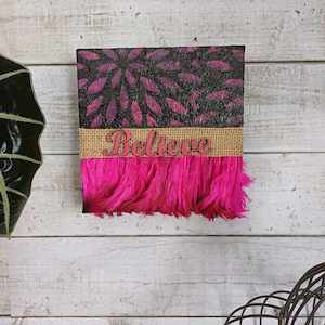 5 Wall Art Clearance: Believe Canvas