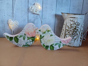 Pair of free-standing Birds.