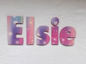 Made To Order Names 15cm High For The Uppercase Letters 9 Per Letter: Heart and sparkle letters - Made to order - 15cm high for the uppercase letter with proportionate lowercase letters.