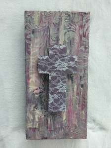 Mixed Media Cross Canvas