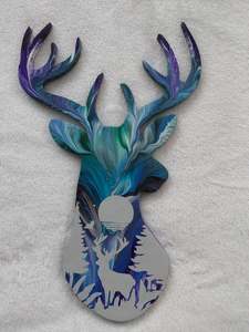 Stag head wall art.