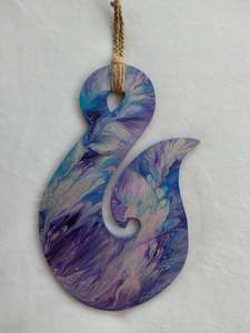Kiwiana wall hanging fish hook.