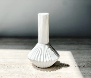 Pleated Bud Vase