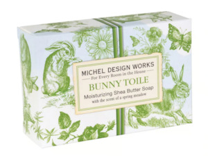 Gifts For Her: Michel Design Works Bunny Toile Single Boxed Soap