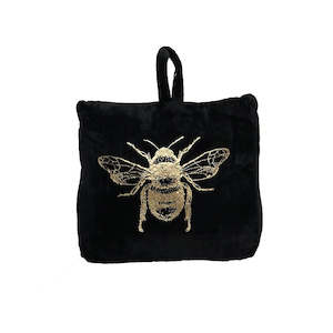 Frontpage: Luxurious Velvet Bee Door Stop