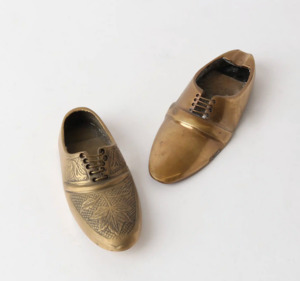 Decorative Objects: Set of Brass Shoes