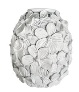 Matte White Petal Vase