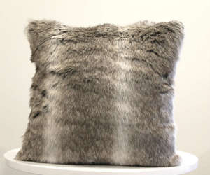 Products: Arctic Faux Fur Cushion Soft Furnishings Major & Minor Hire Wedding and Party Hire Wanaka Wedding Decor and Lounge Settings