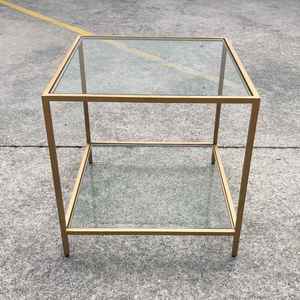 Products: Glass Brass Table Square Wedding Furniture Wanaka Events
