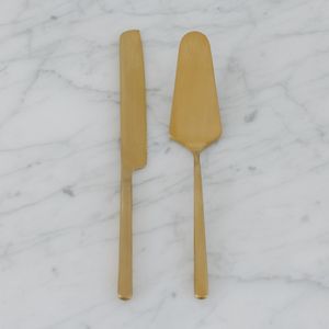 Products: Gold Cake Servers Serveware Major and Minor Hire Wanaka
