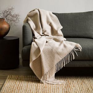 Products: Oat Woollen Blanket Woollen Throw Wedding Hire Wanaka