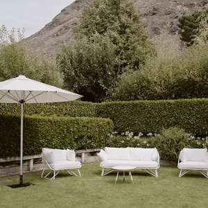 Products: Outdoor Umbrella Outdoor Furniture Wedding Hire Wanaka Wedding