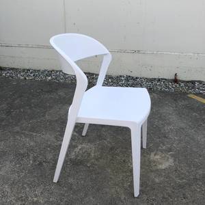 Products: Cafe Chair White Furniture Wedding Hire Wanaka Major and Minor